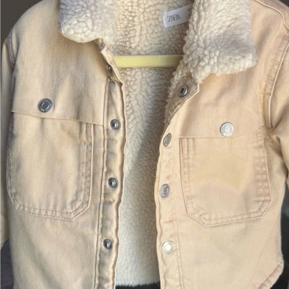 Zara Cream Sherpa Jacket